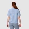 Outdoor Research Women’s Astroman Short Sleeve Sun Shirt | Lightweight UPF 30+ Snap Button Hiking Top, Breathable & Stretchy(Fjord)
