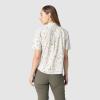 Outdoor Research Women’s Astroman Short Sleeve Sun Shirt | Lightweight UPF 30+ Snap Button Hiking Top, Breathable & Stretchy(Gravel Creekside Print)