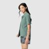 Outdoor Research Women’s Astroman Short Sleeve Sun Shirt | Lightweight UPF 30+ Snap Button Hiking Top, Breathable & Stretchy(Malachite)