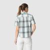 Outdoor Research Women’s Astroman Short Sleeve Sun Shirt | Lightweight UPF 30+ Snap Button Hiking Top, Breathable & Stretchy(Tidal Plaid)