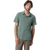 Outdoor Research Men’s Astroman Air Short Sleeve Sun Shirt | Vented Back, Breathable UPF 30+ Snap Button Hiking Top(Malachite)