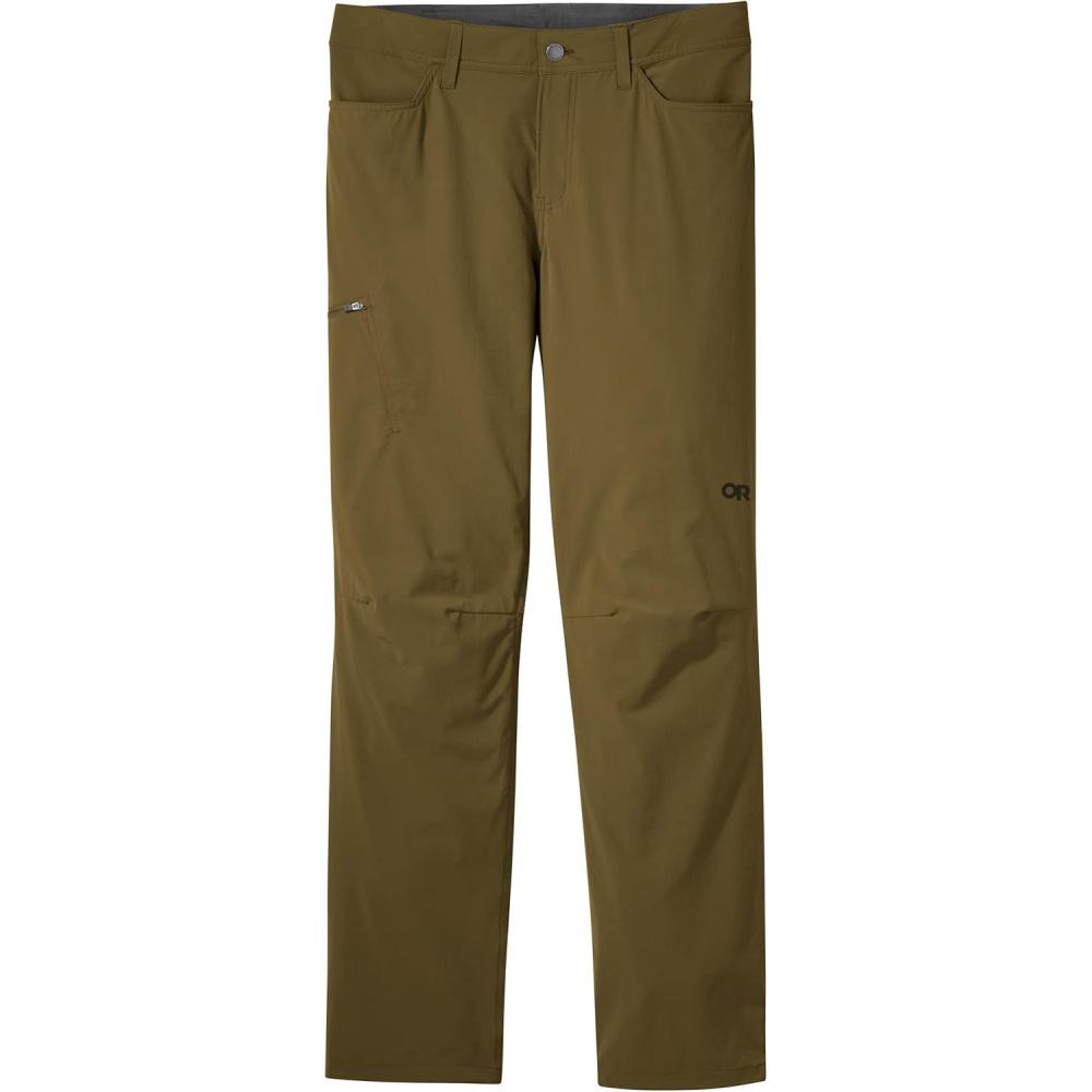 imageOutdoor Research Mens Ferrosi Pants  32 Inseam  Hiking Tech Pants Weather Resistant UPF 50 Sun ProtectionLoden