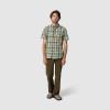 Outdoor Research Men’s Rooftop Short Sleeve Shirt – Button Down Shirt for Men(Dark Olive Plaid)