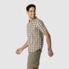 Outdoor Research Men’s Rooftop Short Sleeve Shirt – Button Down Shirt for Men(Sedona Plaid)