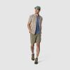 Outdoor Research Men’s Rooftop Short Sleeve Shirt – Button Down Shirt for Men(Sedona Plaid)