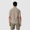 Outdoor Research Men’s Rooftop Short Sleeve Shirt – Button Down Shirt for Men(Sedona Plaid)