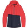 Outdoor Research Women’s Astroman Sun Hoodie – Lightweight Wicking Quarter Zip Hoodie(Rhubarb/Naval Blue)