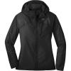Outdoor Research Women’s Helium Rain Jacket – Breathable Weatherproof Jacket(Black)