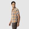 Outdoor Research Men’s Astroman Short Sleeve Sun Shirt | Lightweight UPF 30+ Snap Button Hiking Top, Breathable & Stretchy(Sedona Plaid)