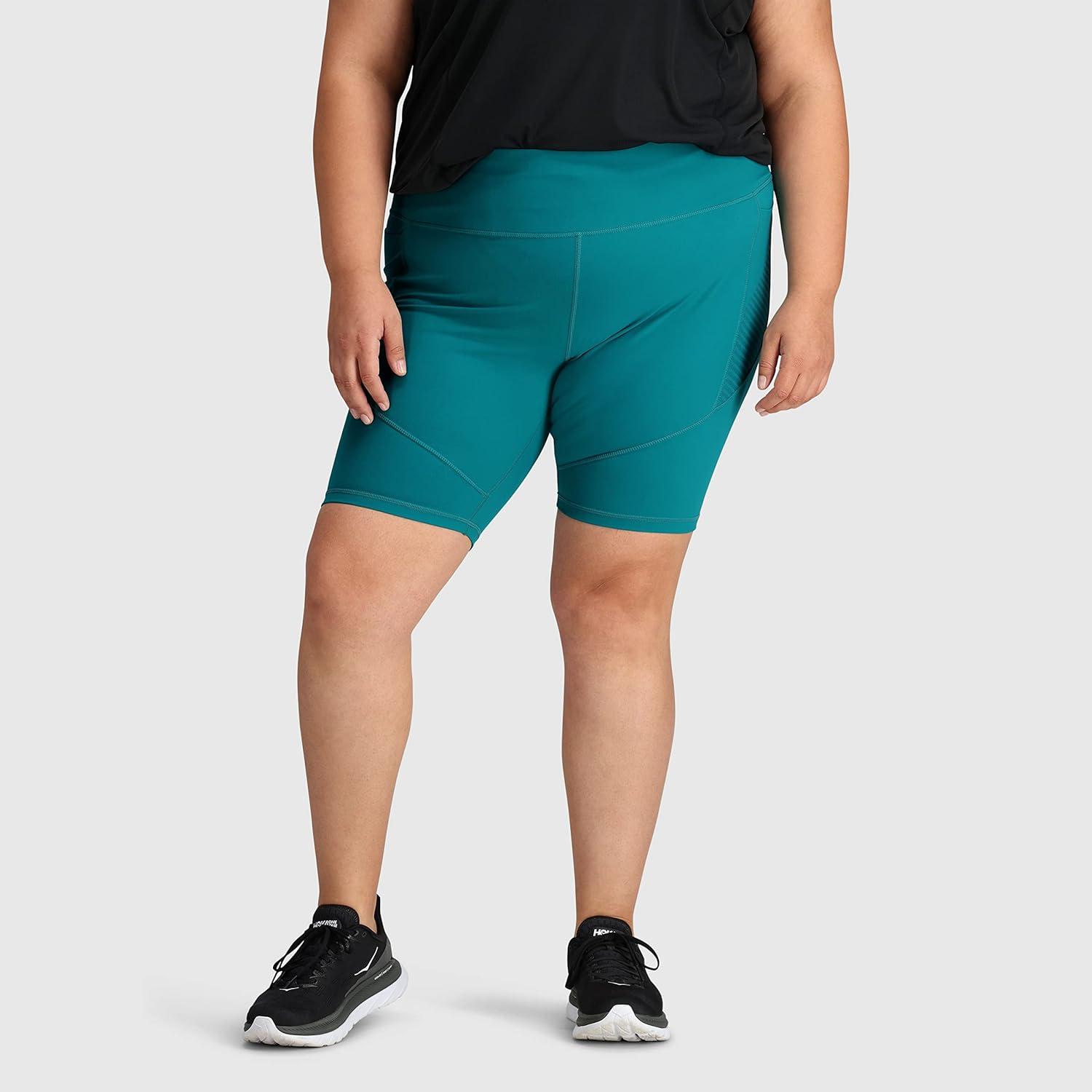 imageOutdoor Research Womens AdVantage Shorts 10 Inseam  High Waist Bike ShortsDeep Lake