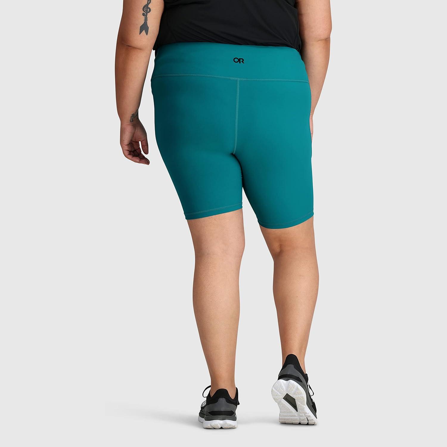 imageOutdoor Research Womens AdVantage Shorts 10 Inseam  High Waist Bike ShortsDeep Lake