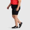 Outdoor Research Women’s Ad-Vantage Shorts, 10” Inseam – High Waist Bike Shorts(Black)