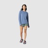Outdoor Research Women’s ActiveIce Spectrum Sun Long Sleeve Tee, Ascent Blue Heather, Medium