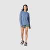 Outdoor Research Women’s ActiveIce Spectrum Sun Long Sleeve Tee, Ascent Blue Heather, XX-Large