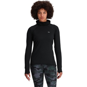 Outdoor Research Women’s Vigor Grid Fleece Pullover Hoodie, Black, XL